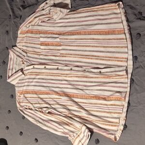 2/$10 Eden & Olivia button down striped blouse